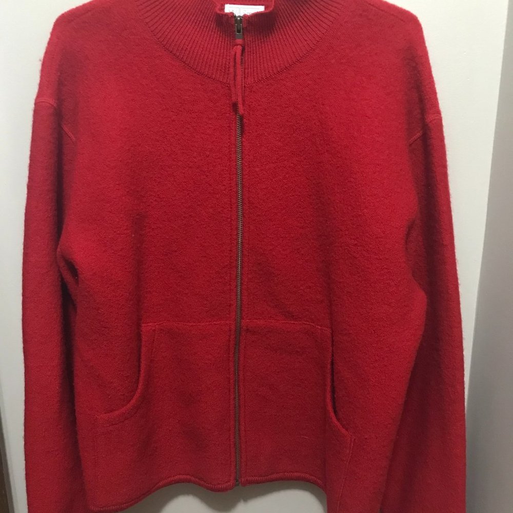 Willi Smith Boiled Wool Zippered Jacket
